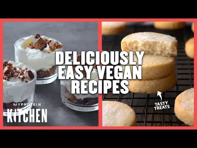 'Video thumbnail for 3 Easy & Tasty Vegan Treats Ideas: Cheesecake, Shortbread & Mousse | Myprotein'