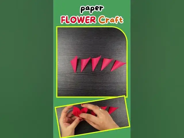 'Video thumbnail for paper FLOWER Craft for KIDS #Shorts #viralcraft #papercrafts'