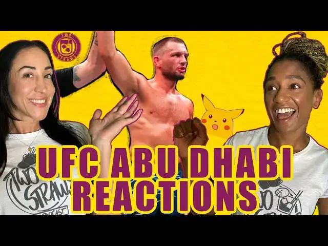 'Video thumbnail for UFC Abu Dhabi reactions w/ UFC vets Angela Hill and Jessica Penne'
