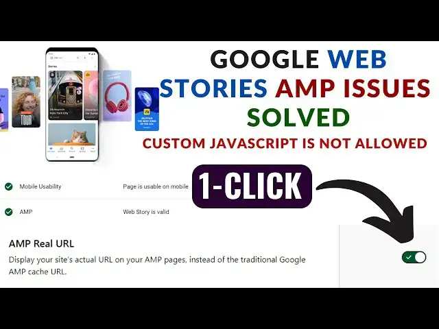 'Video thumbnail for Google Web Stories AMP Error Solved (1 Easy Click)'