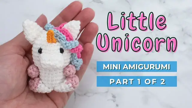 'Video thumbnail for How to Crochet Unicorn | Quick little Unicorn amigurumi tutorial free pattern PART 1'