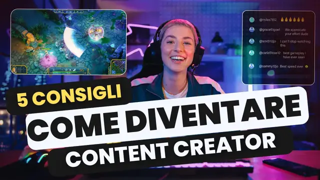 'Video thumbnail for Come diventare content creator'
