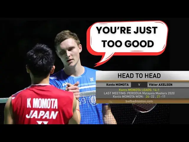 'Video thumbnail for Why Prime Kento Momota Always Wins Against Viktor Axelsen'