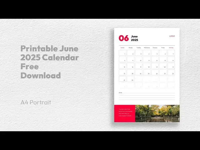 'Video thumbnail for June 2025 Calendar PowerPoint Template Free Download'