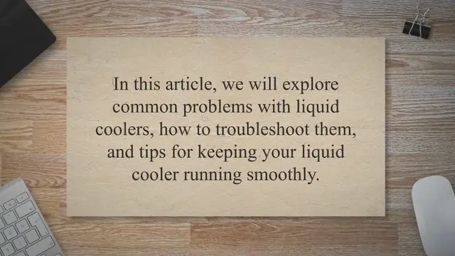 'Video thumbnail for The Ultimate Guide: How to Fix Your Liquid Cooler and Keep it Running Smoothly'