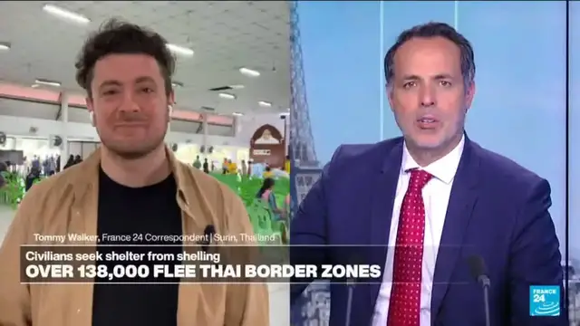 'Video thumbnail for Thai-Cambodian border fighting enters second day'