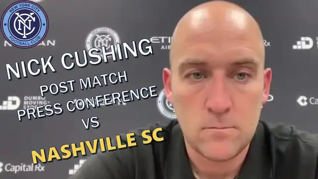 'Video thumbnail for stream punk soccer: nick cushing press conference: nyc fc's reaction to 1-0 loss vs nashville'