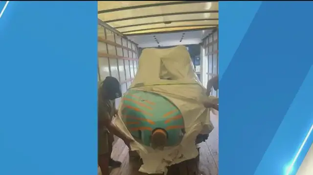 'Video thumbnail for Piece of Kingda Ka roller coaster finds new home'