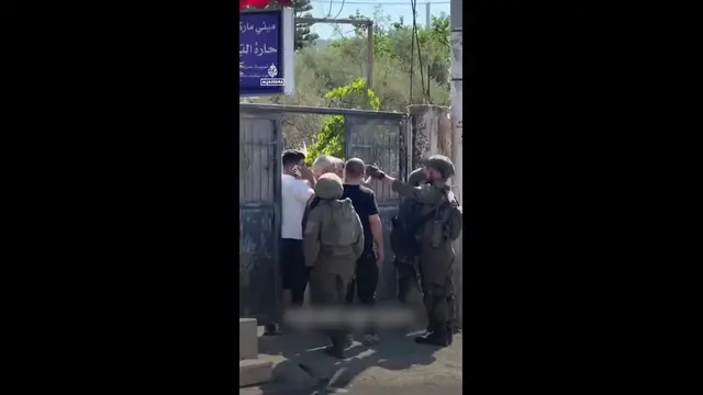 'Video thumbnail for Palestinian woman watches Israel demolish home in occupied West Bank'