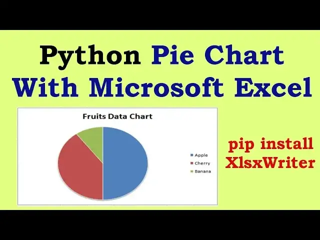 'Video thumbnail for Python Plotting Pie Chart To Microsoft Excel With XlsxWriter'