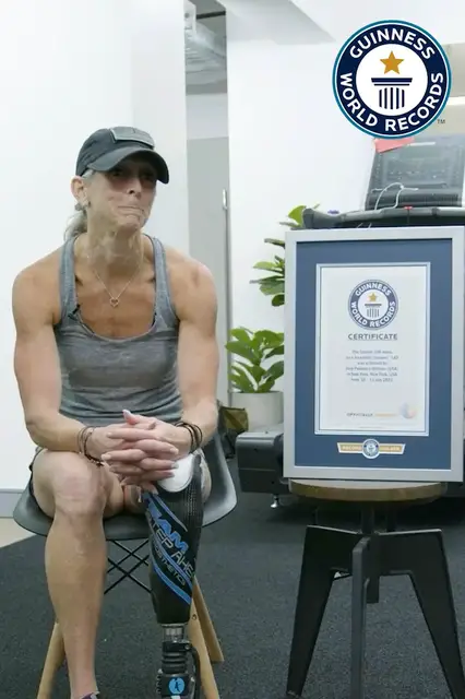 'Video thumbnail for Amy Palmiero-Winters overcoming challenges as an amputee athlete and mother'