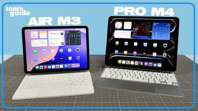 'Video thumbnail for iPad Air M3 vs iPad Pro M4 Review'