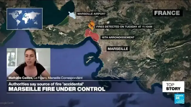 'Video thumbnail for As Marseille reels from early summer wildfire, France rolls back environmental protections'