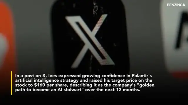 'Video thumbnail for Palantir Could Be The Next Big AI Winner, Says Dan Ives — Sees 12% PLTR Stock Surge'