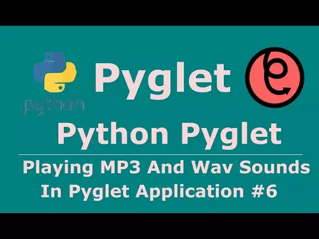 'Video thumbnail for 6  Pyglet Python Playing mp3 Songs'