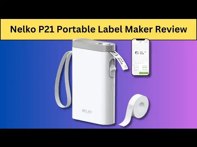 'Video thumbnail for Nelko P21 Bluetooth Label Maker Review'