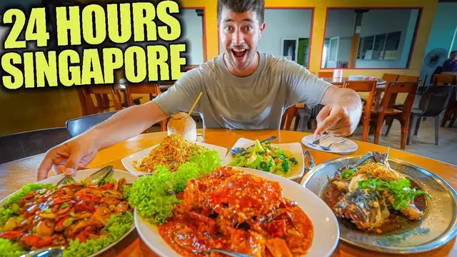 'Video thumbnail for 24 Hours of SINGAPORE Street Food  CHILLI CRAB at Singapore's ONLY Floating Restaurant!'
