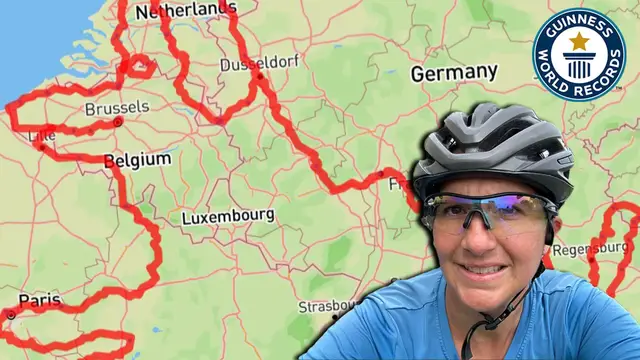 'Video thumbnail for Kristen Bellmer's journey to creating the largest GPS art by bike'