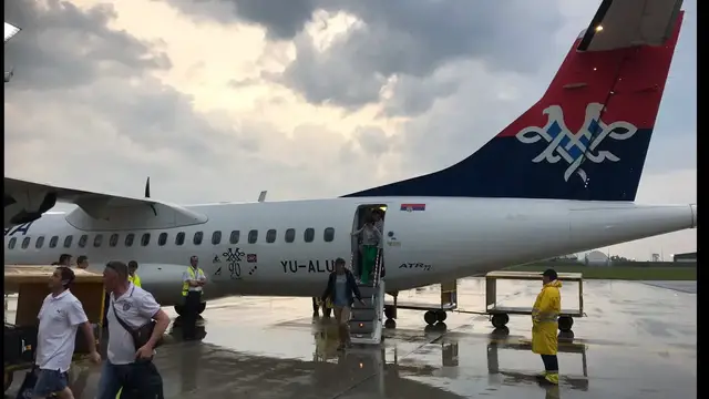 'Video thumbnail for AIR SERBIA - Belgrade to Zagreb by ATR-72, Economy Trip Report'