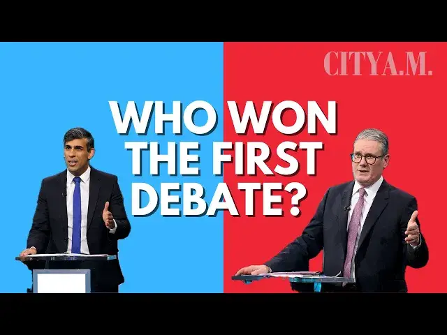 'Video thumbnail for UK General Election 2024: Five key takeaways from Sunak vs Starmer leaders debate'
