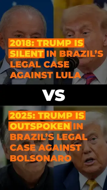 'Video thumbnail for Trump interfering in Brazil’s legal process'