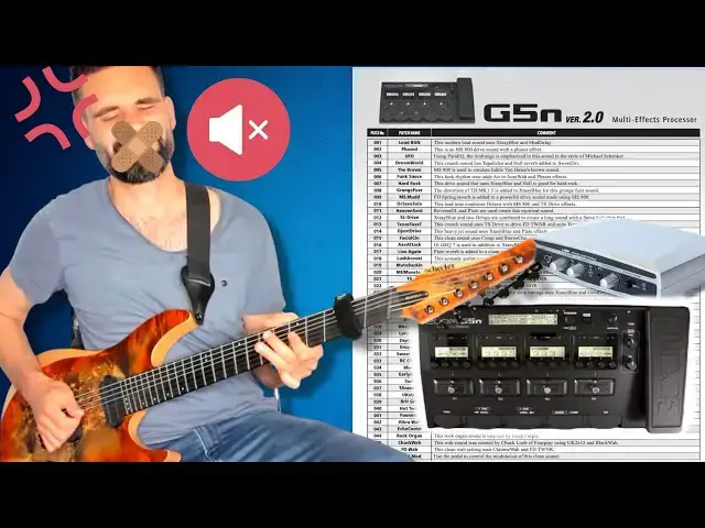 'Video thumbnail for Zoom G5N NO TALKING FULL Effects Patch list'