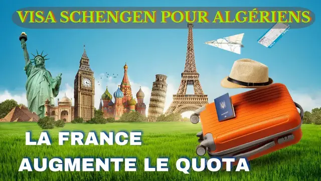 'Video thumbnail for ✈️ 🌍 Visa Schengen pour Algériens : la France augmente le quota'