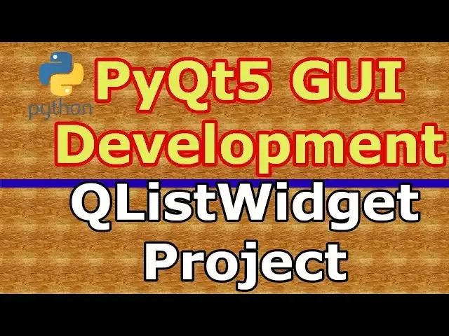 'Video thumbnail for PyQt5 Simple Project With QListWidget | Python GUI'