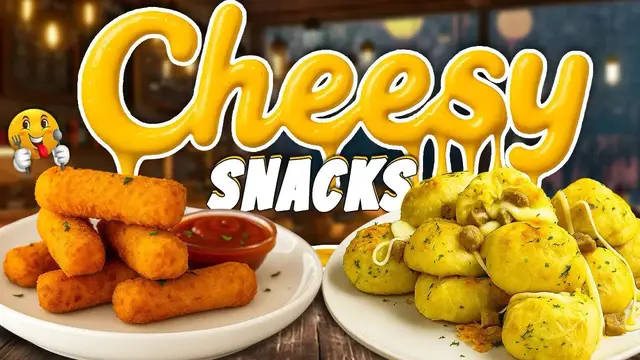 'Video thumbnail for Ultimate Cheesy Snacks: Mozzarella Sticks & Naan Cheese Bombs | Easy cheese recipes | Evening snacks'
