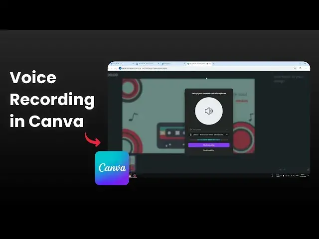 'Video thumbnail for How to Record Your Voice Using Canva'
