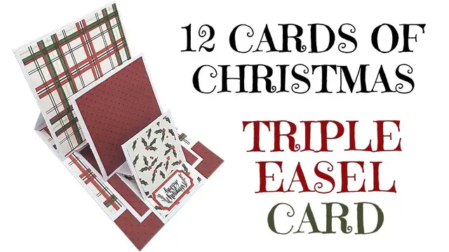 'Video thumbnail for 12 Cards of Christmas 2020 - Triple Easel Card GET FREE PRINTABLE GUIDE'