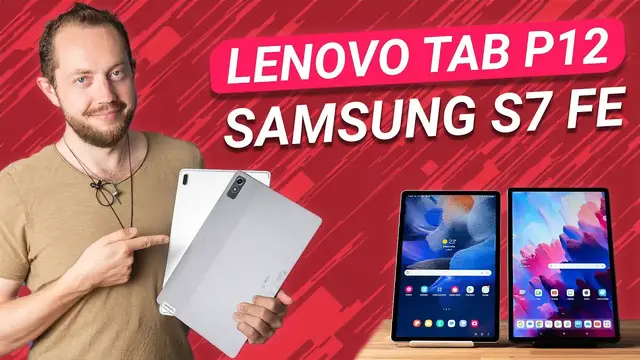 'Video thumbnail for Comparison: Lenovo Tab P12 vs. Samsung Galaxy Tab S7 FE'