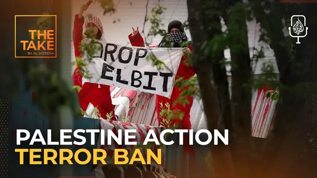 'Video thumbnail for Is direct action for Palestine 'terrorism'? The UK says it is'
