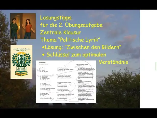 'Video thumbnail for Lösungstipps für Übung Nr. 2 für die zentrale Klausur: Tempa Masego "Zwischen den Bildern"'