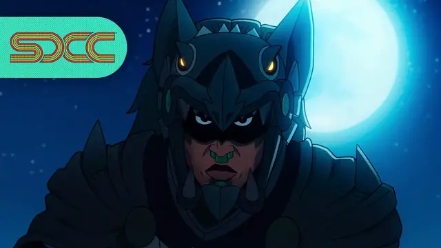 'Video thumbnail for Aztec Batman: Clash of Empires Exclusive Trailer - SDCC 2025'