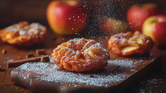 'Video thumbnail for Crispy Apple Fritters with Cinnamon and Vanilla – Sweet and Easy Recipe'