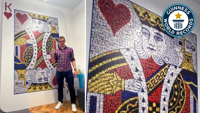 'Video thumbnail for Largest playing card'