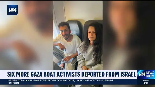 'Video thumbnail for Six more Gaza boat activists deported from Israel'