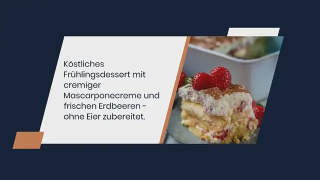 'Video thumbnail for Erdbeer Tiramisu – einfaches Sommer-Dessert mit Mascarpone und Quark'