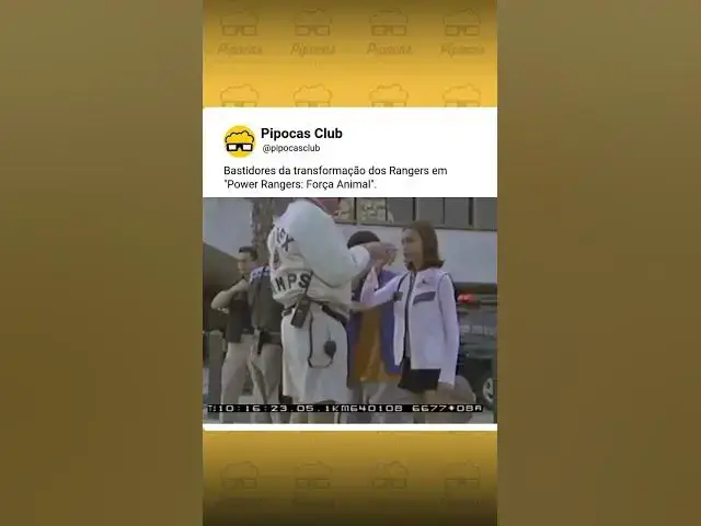 'Video thumbnail for Bastidores Power Rangers: Força Animal'