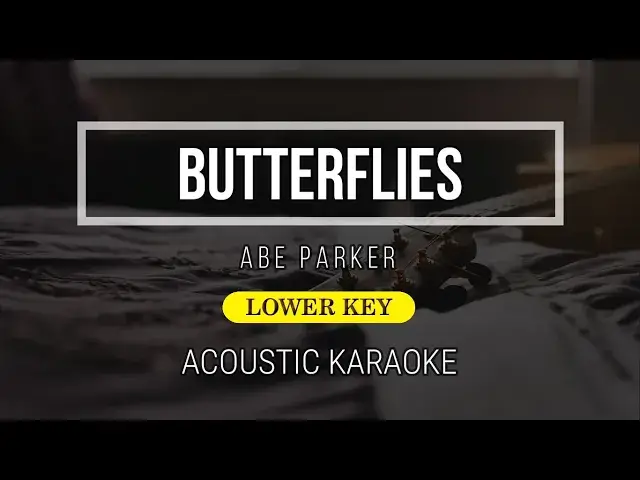 'Video thumbnail for Butterflies ( Karaoke Lower Key ) - Abe Parker - Instrumental Karaoke'