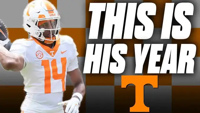 'Video thumbnail for a to z sports - tennessee volunteers: 2025 breakout receiver candidate braylon staley'