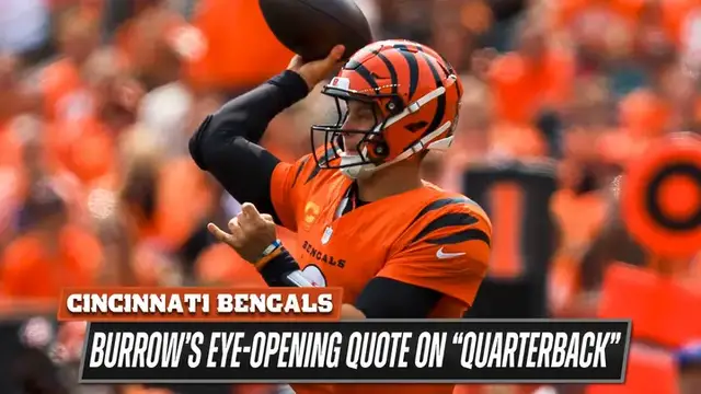 'Video thumbnail for Joe Burrow made an EYE-OPENING statement on Netflix's Quarterback'
