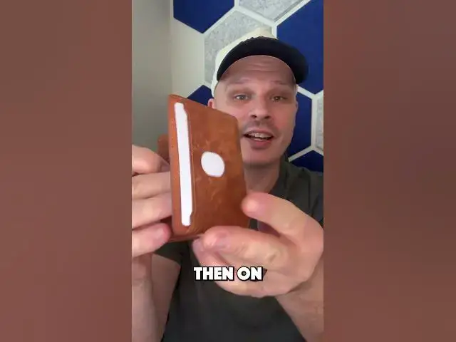 'Video thumbnail for Double Oak Cloud Wallet Card Locations #edc #slimwallet #leatherwallets #minimalistwallet'