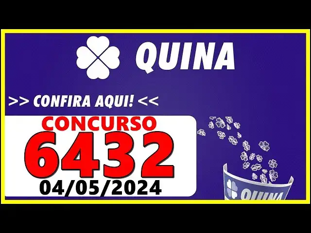 'Video thumbnail for RESULTADO DA QUINA Concurso 6432 de hoje, sábado 04/05/2024 - Quina 6432'