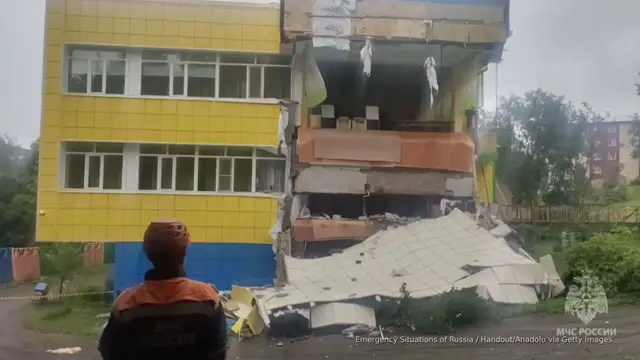 'Video thumbnail for Powerful earthquake triggered tsunamis, but why didn’t they cause more damage?'