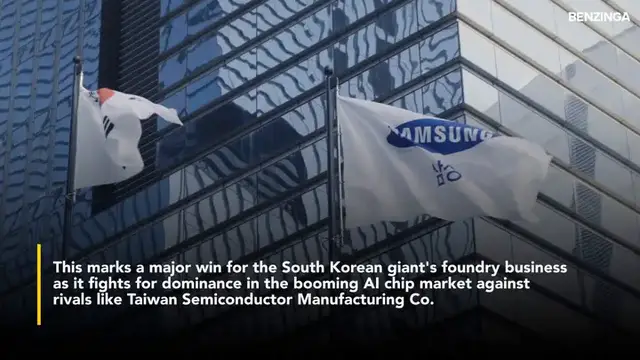 'Video thumbnail for Samsung Scores Big- Elon Musk Confirms $16.5B Tesla Deal To Fuel Next-Gen AI Chips'