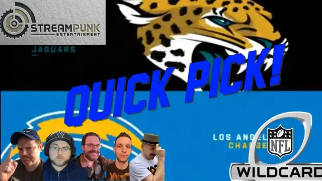 'Video thumbnail for stream punk sports: jaguars vs chargers nfl wild card game predictions'