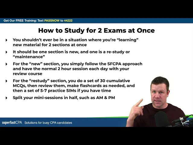 'Video thumbnail for How to Study for Two CPA Exams at Once?'