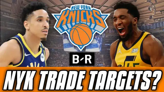 'Video thumbnail for knyt: knicks trade targets: bleacher report reaction, donovan mitchell, malcolm brogdon, monte morris'